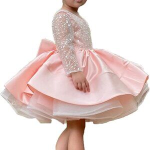 VGUC Little Girls Pink Pageant Dress Size 6